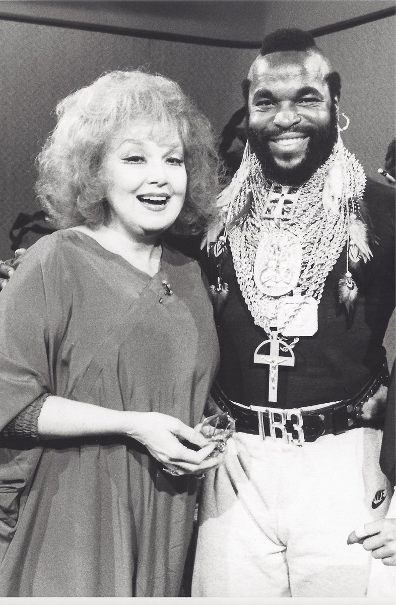Because it’s Edie’s birthday, thought you’d all like to see a totally incongruous photo of her and Mr. T from the 90s.