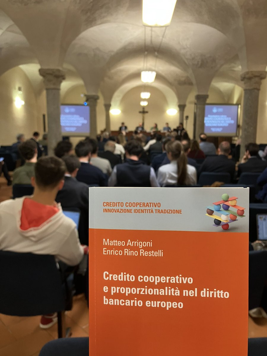 Credito cooperativo e proporzionalità nel diritto bancario europeo: la presentazione in anteprima in @Unicatt del secondo volume della collana diretta da Elena Beccalli #finanza vitaepensiero.it/scheda-libro/m…