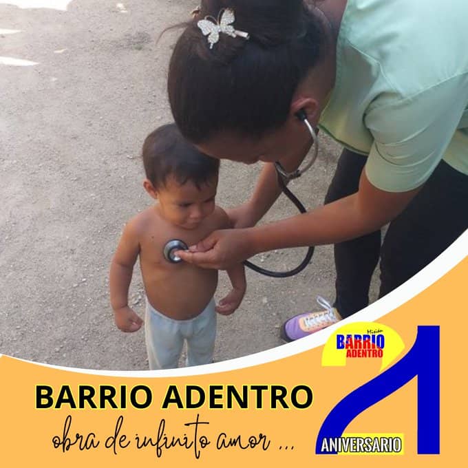 La vocación internacionalista de la Revolución Cubana y Bolivariana, presente en la Misión Barrio Adentro. #21AniversarioBarrioAdentro #CubaPorLaVida #CubaCoopera <a href="/cubacooperaven/">Brigada Médica Cubana en Venezuela</a> <a href="/MINSAPCuba/">Ministerio de Salud Pública de Cuba</a> <a href="/japortalmiranda/">José Angel Portal Miranda</a> <a href="/CubacooperaveG/">Brigada Médica Cubana en el Estado Guárico.</a> @CubCooperaVeGua
