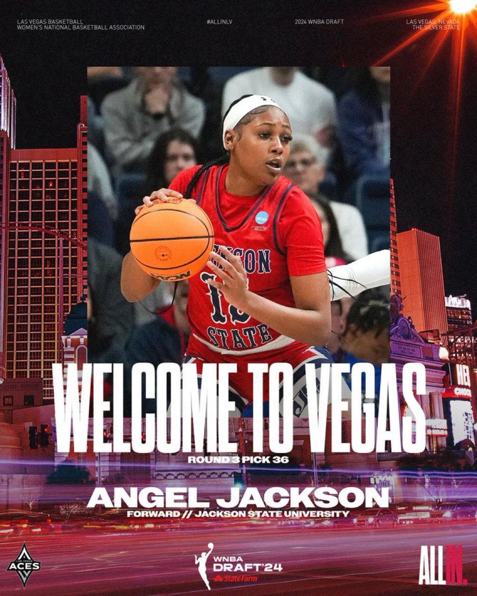 Congrats to Angel Jackson on being selected in last night’s WNBA draft.  Making Mississippi proud! Good luck in Vegas!