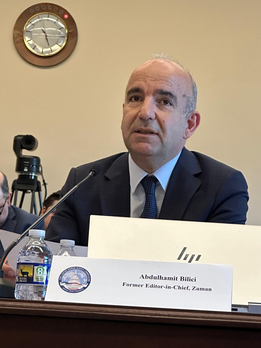 'When Erdogan saw that these tactics did not help, he picked nuclear option to silence my newspaper by ordering terror police to brutally raid our headquarters in Istanbul in March 2016 and kicking me out of the building as its last editor.' @ahamitbilici #HumanRights #Turkey