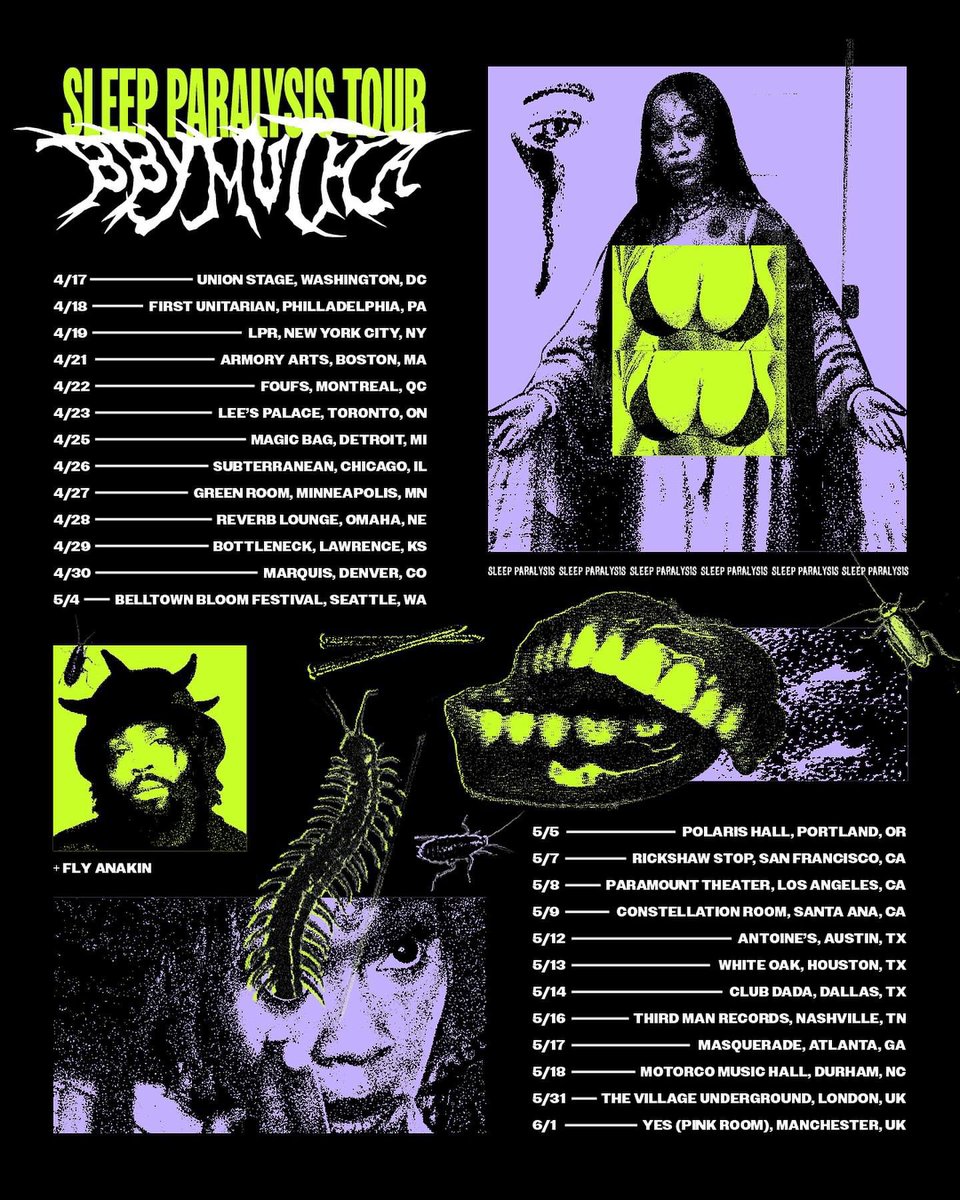 First Stop DC! @bbymutha Sleep Paralysis Tour w/ Special Guest @flyanakin | 4.17 @unionstage | 🎫: linktr.ee/planetse7en?fb…