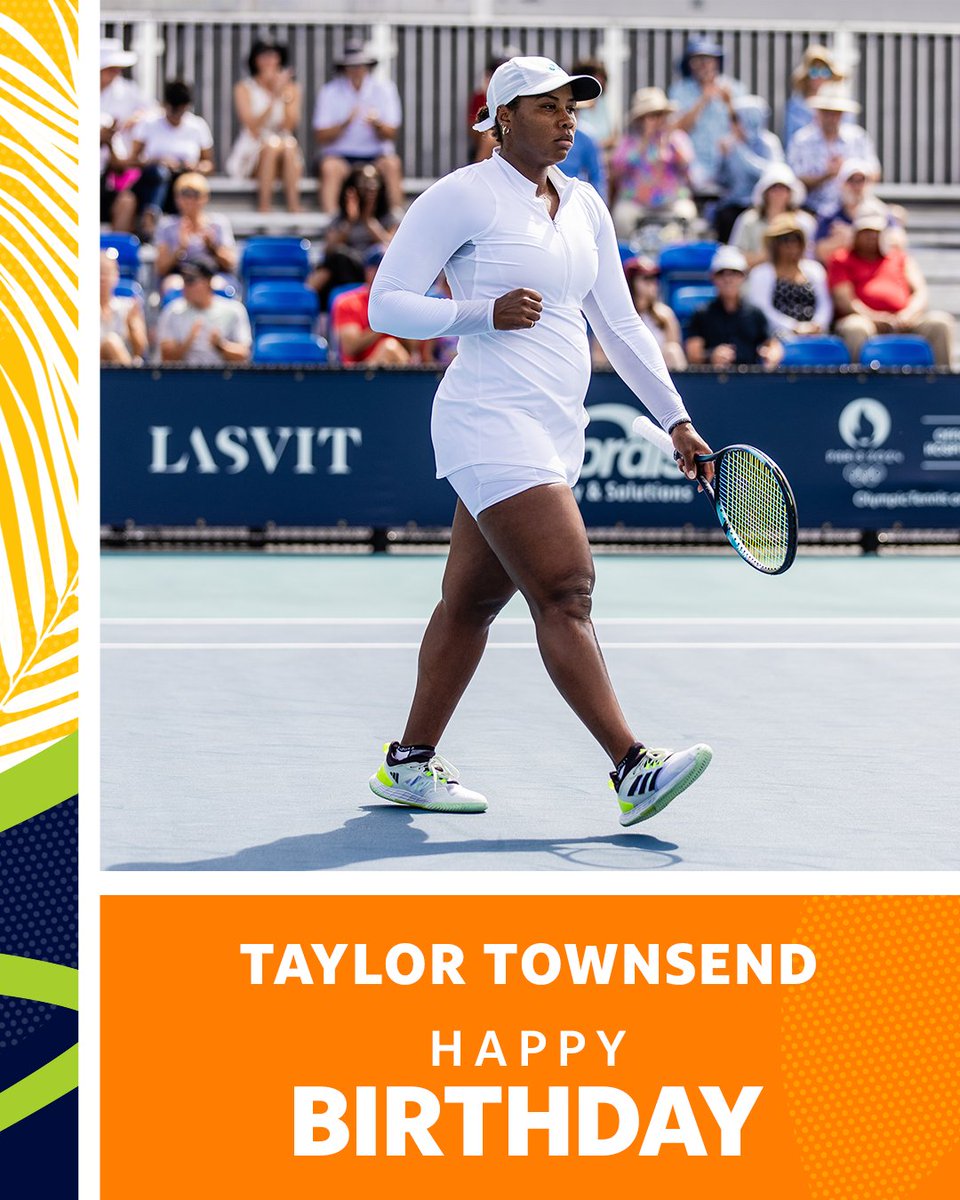 A very happy birthday to our '23 doubles finalist, @TaylorTownsend! ✨🎈