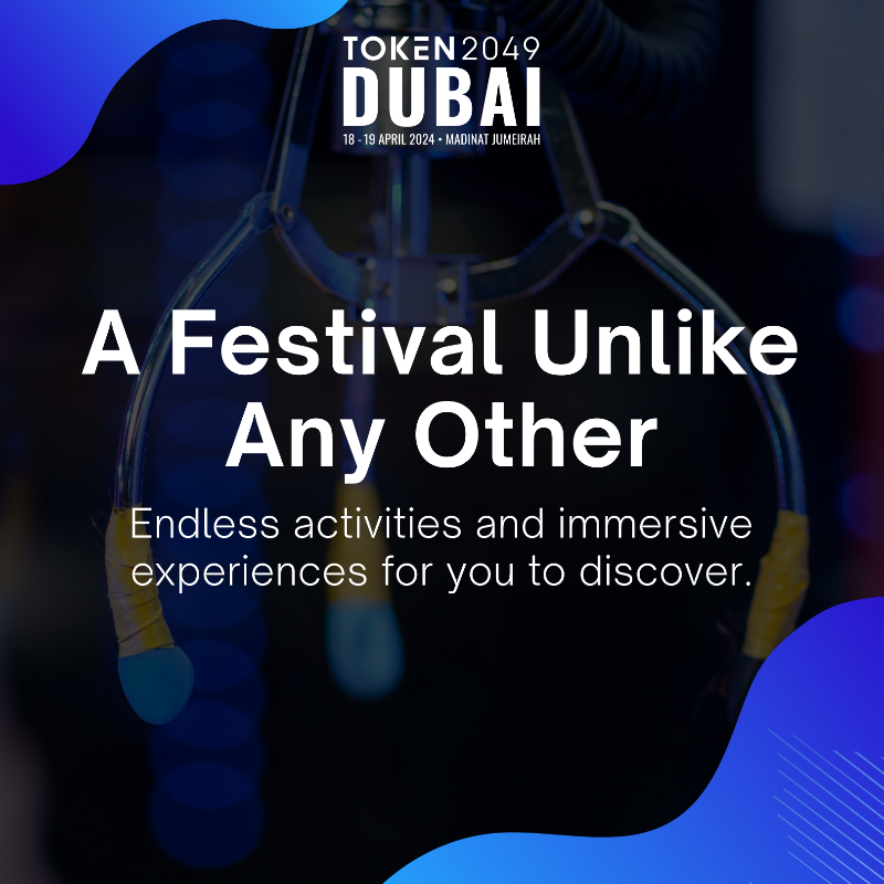 token2049's tweet photo. In just 2 days, the global crypto community will meet at the majestic Madinat Jumeirah for #TOKEN2049 Dubai, 18-19 April. 

Expect sunny skies, buzzing vibes, and 10,000 attendees converging for 2024's biggest crypto event so far.

A sneak peek of what we have in store for you 👉