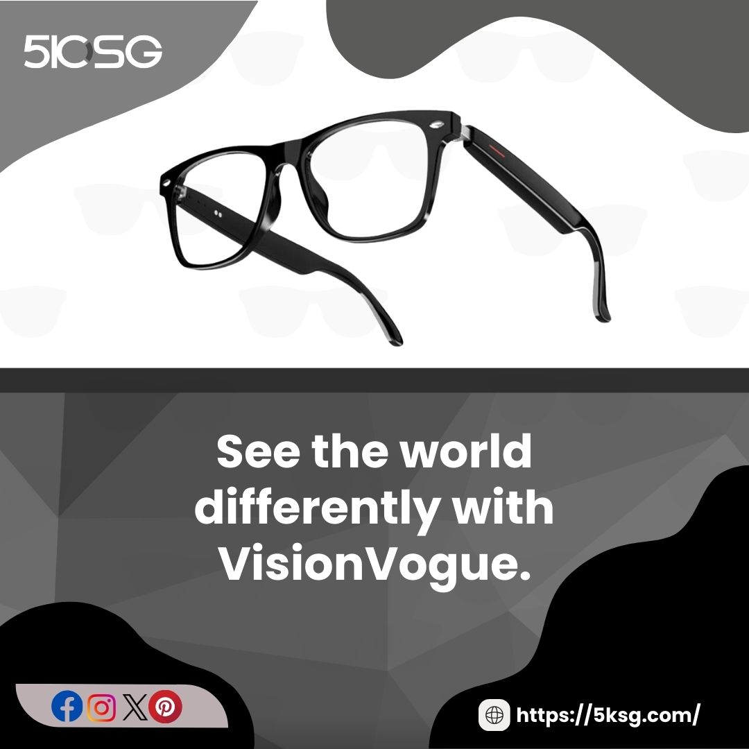 It's not just about clarity; it's about making a statement. With VisionVogue, you're not just wearing glasses but creating a legacy. 

Order Now: 5ksg.com
#5ksg #drivedigitaldreams #fashiontech #digitallifestyle #smartglasses #visionvouge #statement #legacy