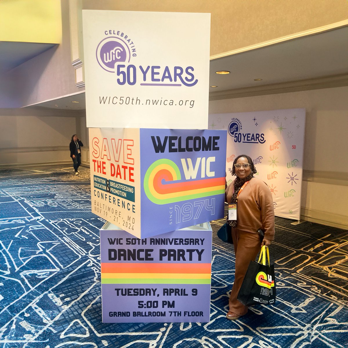 hungertaskforce's tweet photo. Celebrating 50 Years of #WIC at the @NatWICAssoc Annual Conference! Tosha Freeman, Hunger Task Force WIC Outreach Manager, participated in the 2024 conference to network and learn from over 1,200 WIC providers, partners and @usdagov. #WICProgram #WIC50 https://t.co/yz7sL43qw3