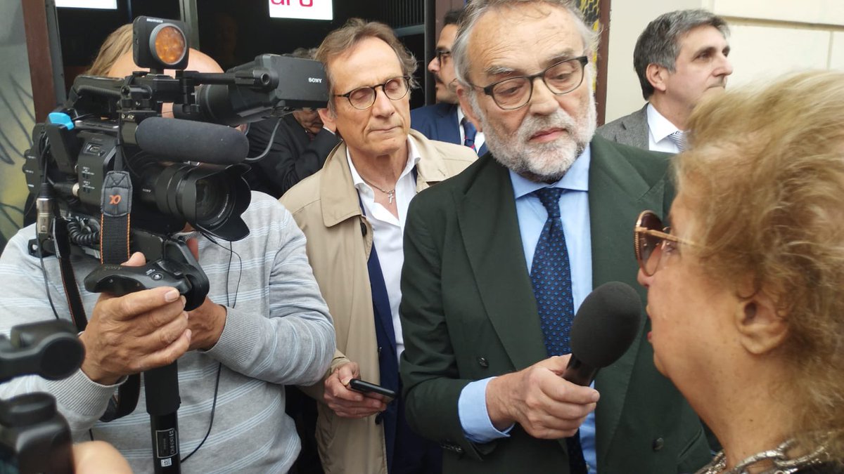 pinofinocchiaro's tweet photo. Ultima intervista prima del congedo. @RaiNews #mariafalcone https://t.co/krGPYF7yWG