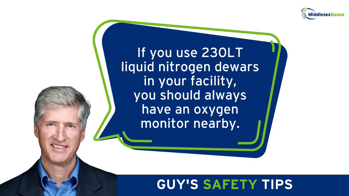 Why is Guy Sylvester's safety tip so important? If this 230LT tank vented all its product (5,028 standard cubic feet), you could displace the oxygen in the room and have an asphyxiation hazard. Talk to us about installing a portable oxygen monitor: bit.ly/43t0a8r.