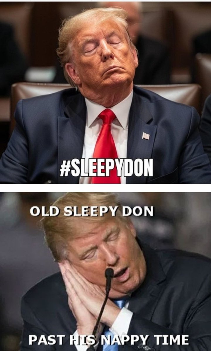@thejackhopkins Biden must be laughing his socks off.
#SleepyDonald #SleepyConDon #SleepyTrump #SleepyDonny #SleepyDon