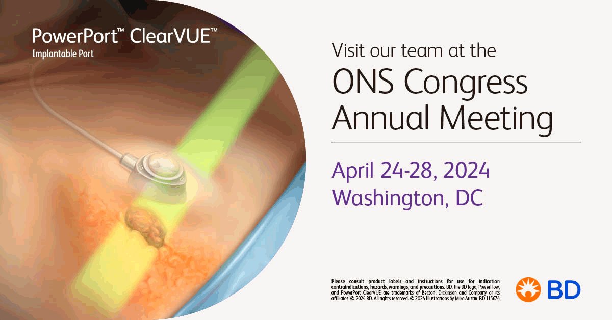 Our team is heading to Washington, DC for #ONSCongress 2024. Stop by the BD booth to hear more about our latest Oncology technologies. #BDPI