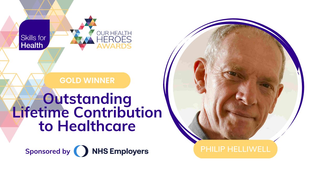 We are THRILLED to announce this year’s final award & GOLD #OurHealthHeroes Outstanding Lifetime Contribution to Healthcare WINNER is Rheumatology Consultant Philip Helliwell from @BTHFT, whose groundbreaking achievements have revolutionised patient care 💙 🏆