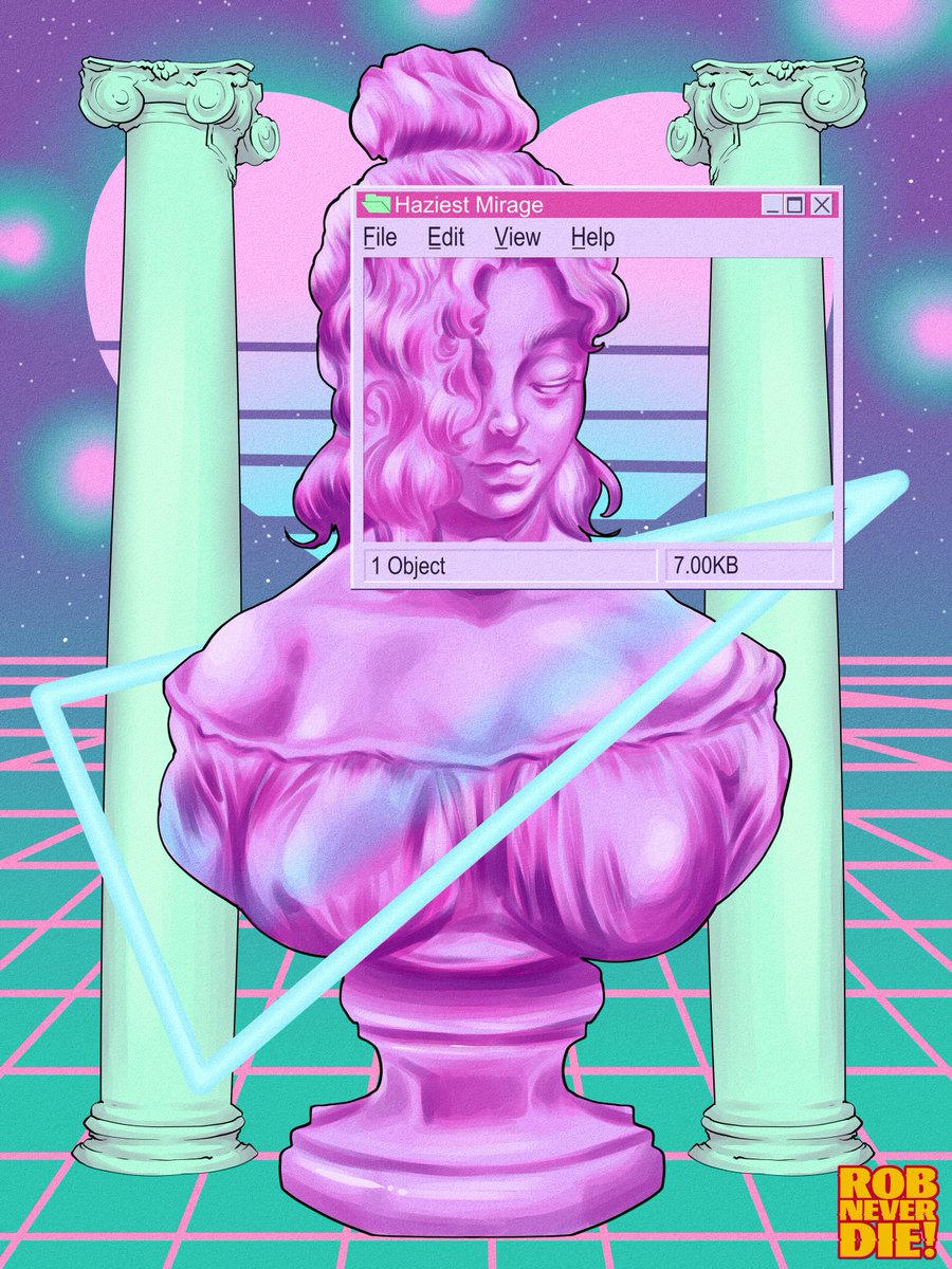 RNeverdied's tweet photo. Hice este busto de Ava al puro estilo de Vaporwave, gracias a mi primer cliente @HaziestMirage!
#Fortnite #FortniteMythsandMortals #FortniteChapter5Season2 #vaporwave #synthwave #collaboration #Windows #vintage #oldschool #bust 
#sculpture #fanart https://t.co/PNDwV3VE0x