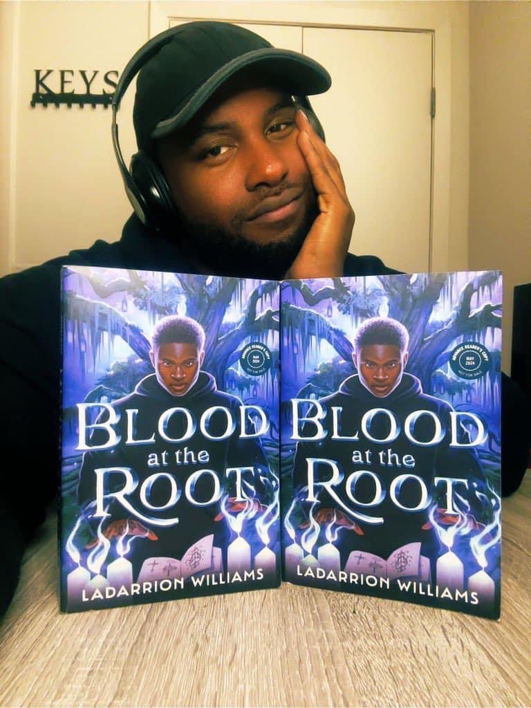Thinking about in 21 more days I’ll officially be a published author. I used to read the Percy Jackson, Twilight, Hunger Games, and wanted to write my own fantasy story with a Black boy lead from Alabama who is not the sidekick but the hero with cool magical powers. Blood at
