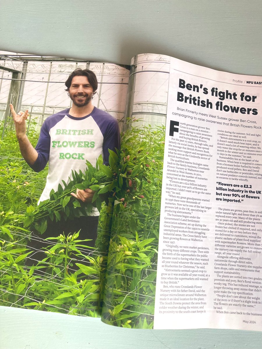 🤘Stoked to be featured in <a href="/nfueast/">NFU East</a> <a href="/NFUtweets/">National Farmers' Union</a> magazine this month!🌸#britishflowersrock #britishflowers #GrownNotFlown #GardeningX #GardeningTwitter #magazine #article #Sustainability #sustainable #Flowers #bloom #news #EcoFriendly #floristry #GardenersWorld #flowerpower #flower