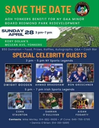 #GAA #charityfundraiser #gaelicfootball #hurling #Sports #yonkers 100 percent of profits for the kids to play Gaelic football and hurling  soccer