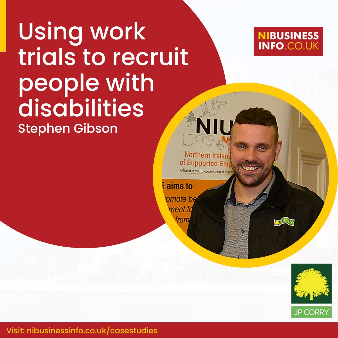 CASE STUDY | JP Corry is one of Northern Ireland’s leading builder’s merchants, supplying building materials to the trade, self-build, DIY & architectural markets Find out how they use work trials to recruit people with disabilities >> tinyurl.com/2s43wz7f