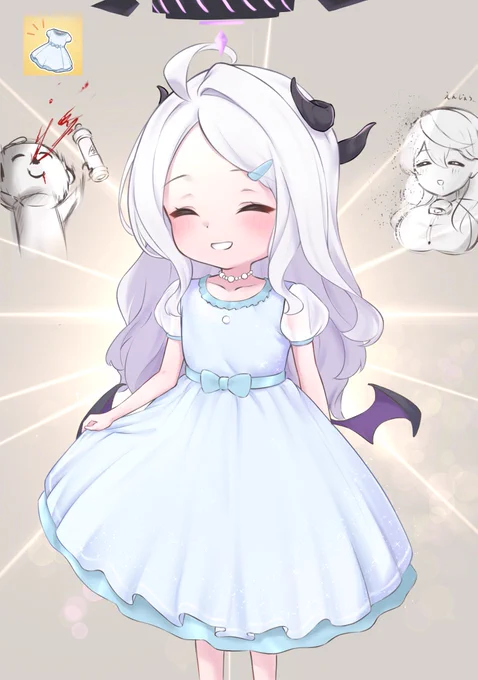 彩度いじりました! ドヒナ(幼女) #ブルアカ #BlueArhcive