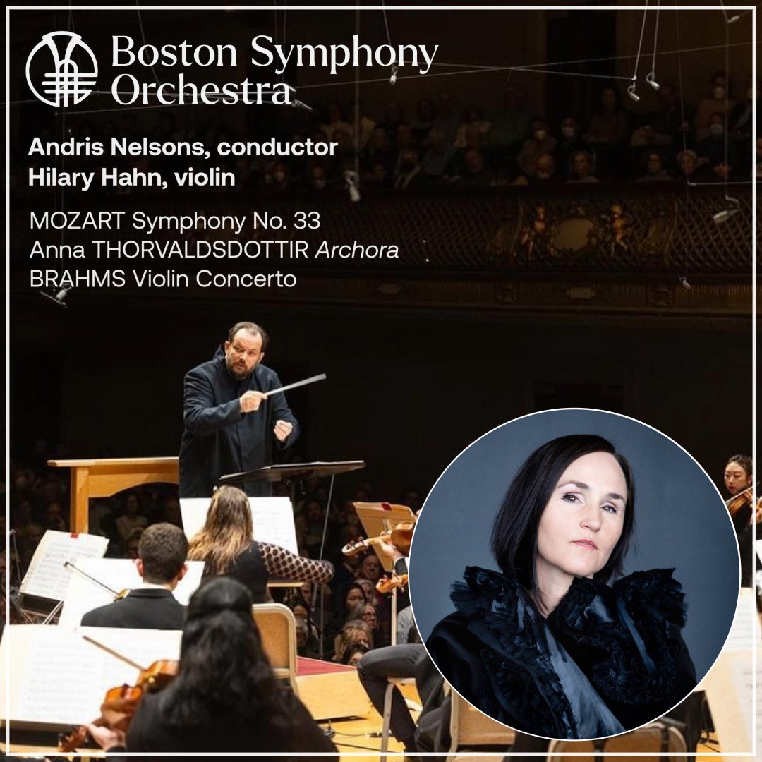 ARCHORA is in Boston this Thu-Sat, April 18-20, with the @BostonSymphony and @andris_nelsons. I am in Venice this week, but will be there in spirit! Also on the program, Mozart’s Symphony No. 33 and Brahms’s Violin Concerto with @violincase bso.org/events/mozart-…