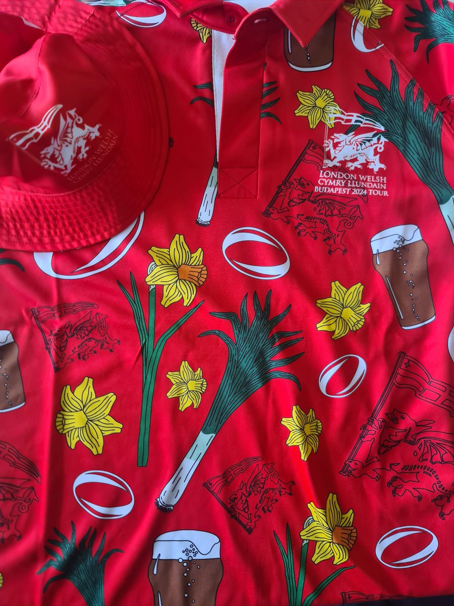 10 days away from flying off to Hungary with @LondonWelshRFC and our first proper men's tour since the Covid break. Honestly cannot wait, now where's the milk thistle tablets. @RhinoTeamwear took my spec and obsession to get a LW Hawiaiin shirt and created this lush package.