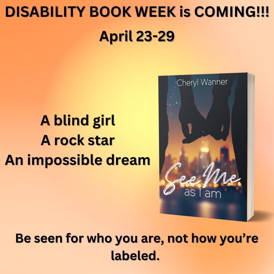 Disability Book Week begins on April 23!

#disabilitybookweek #disabilitybooks #disability #DisabilityTwitter #blindness #WritingCommunity #readingcommunity #disabledcharacters #seemeasiam #yabooks #romance @writingoutlook #2023debuts @Immortal_Works #disabled #teenbooks #ya