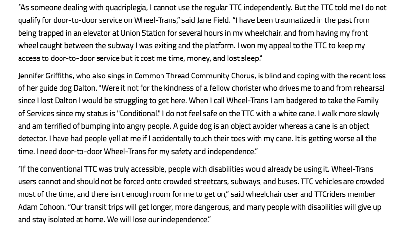 ttcriders's tweet photo. MEDIA RELEASE: "Common Thread Community Chorus," which is concerned that its members who rely on Wheel-Trans will lose access to the service, will sing outside a Wheel-Trans consultation meeting TODAY April 16 at 3:45pm at Metro Hall (55 John). @CTC_Chorus
https://t.co/lWitxCfwsW https://t.co/DANLq9zivz