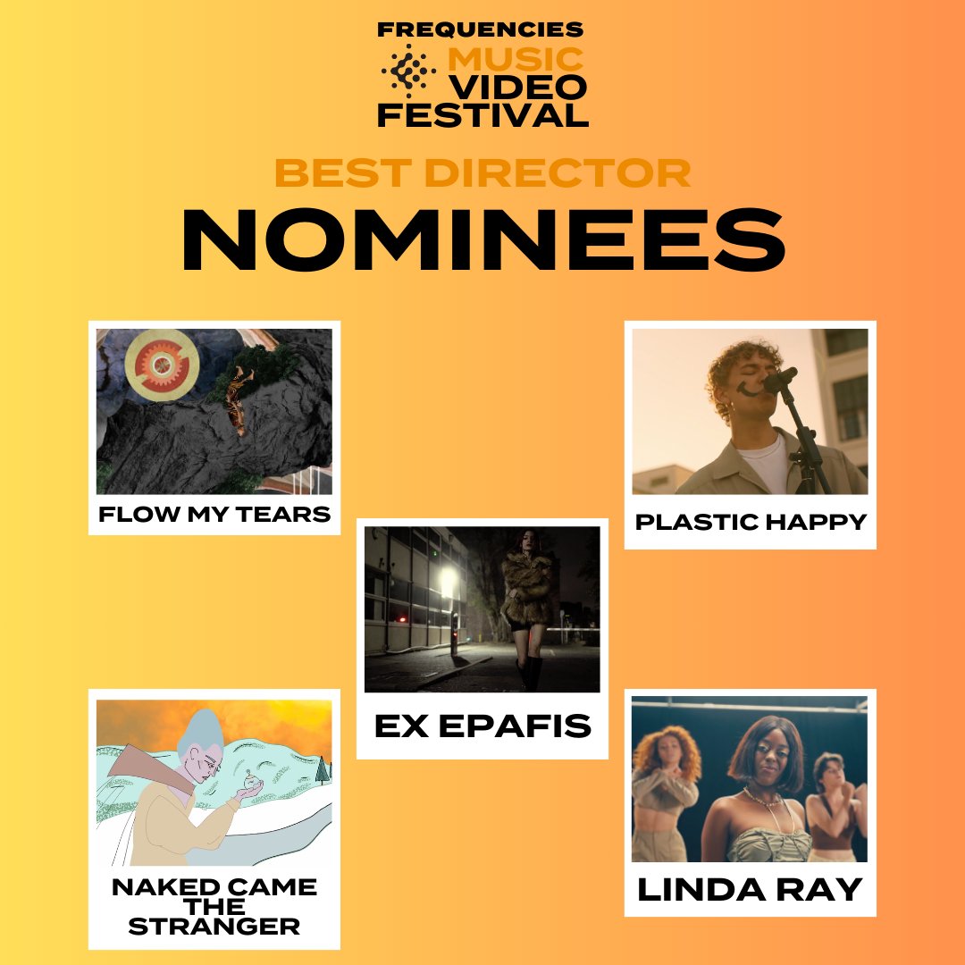 Drum roll please! The next set of nominees for the Frequencies Music Video Festival come from the Best Director category! Best of luck to everyone nominated for Best Director! We can't wait to showcase your hard work and creative vision! #frequencies #musicvideofestival #mfy