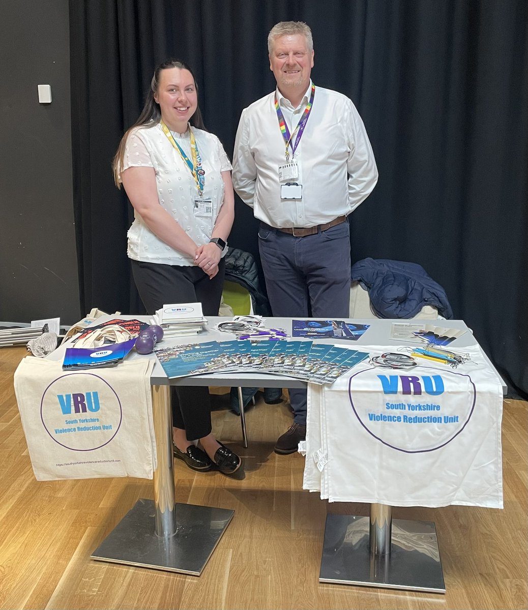The VRU and the Office of @SYPCC attended @barnsleycollege’s Wellbeing Event. It was fantastic to meet so many staff and students, and great to chat to them about the work we do across South Yorkshire.
