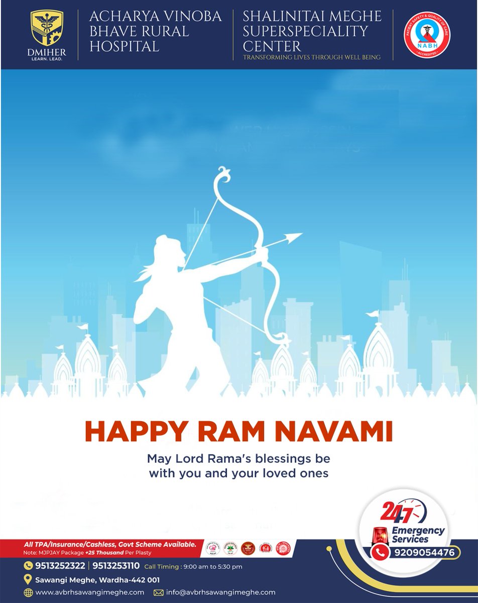 Celebrating Ram Navami with blessings for health and happiness! We are dedicated to providing exceptional care to our community. May this special day bring peace and prosperity to you and your loved ones. 📷

 #RamNavami #healthandhappiness
#CommunityWellness #SpiritualWellness