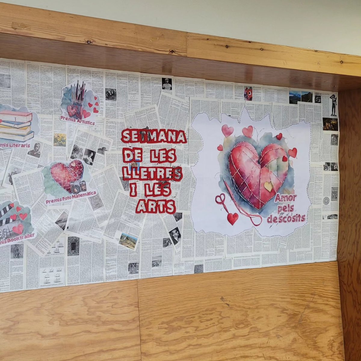 Ahir va començar la Setmana de les Lletres i les Arts, enguany dedicada al tema de l'amor. Esperem que l'alumnat la gaudeixi i aprengui un munt amb totes les activitats que tenim preparades! #lletresiarts24 <a href="/INS_Pla_Marcell/">Institut Pla Marcell</a>