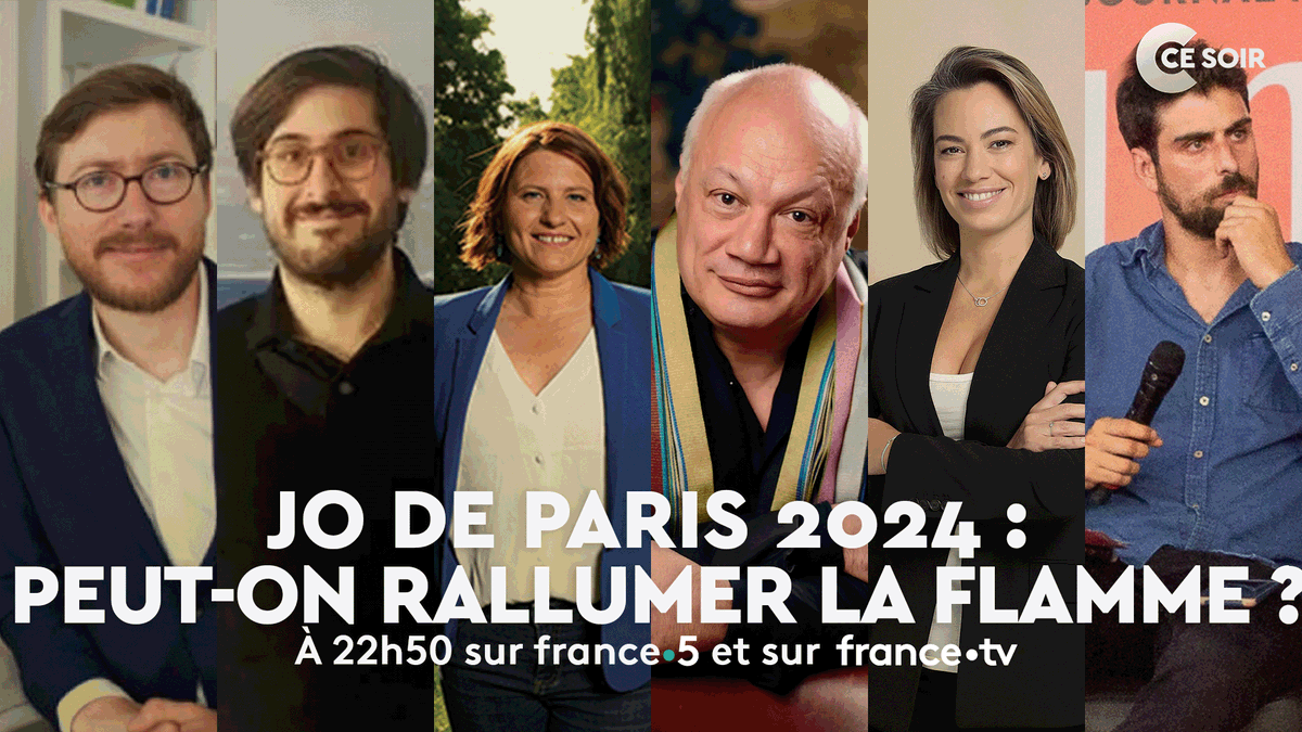 ⏰ 22h50 sur @FranceTV Avec : 📌 Éric-Emmanuel Schmitt, écrivain 📌 @PierreR0ndeau, économiste du sport 📌 @annelaurebonnet, journaliste sportive 📌 @RoxaMaracineanu, ancienne ministre des Sports 📌 @girard_etienne de L’Express 📌@Florent_LeDu, journaliste à l’Humanité