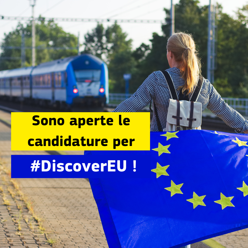 Hai 18 anni e sei residente in un paese partecipante al programma Erasmus+? Non perdere l'opportunità di fare il tuo viaggio della vita! Con #DiscoverEU la Commissione offre 35 500 biglietti ferroviari gratuiti ai giovani. C'è tempo fino al 30.04! 📷 shorturl.at/grzB7