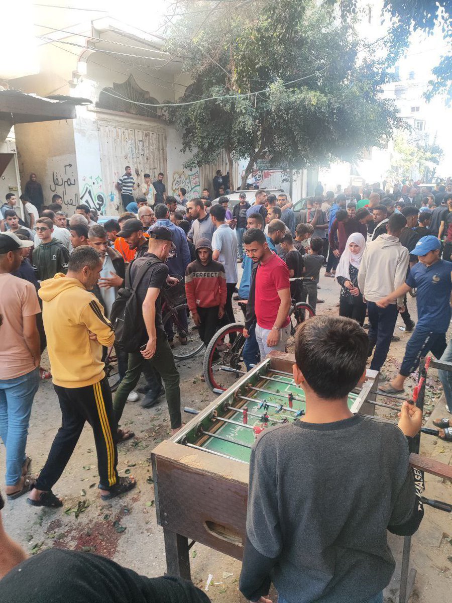 e24h's tweet photo. Israel bombs children in Al-Maghazi camp
What is this mentality or what is this religion that they think about?
kids playing
Why are they being targeted?
Israel is made up of Nazis, psychopaths and murderers from Europe who were expelled and thrown into Palestine. https://t.co/7rGXnvC7zp