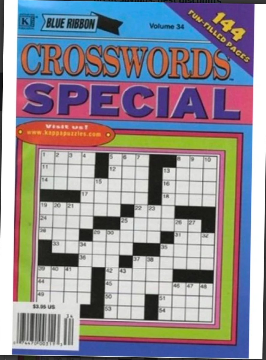 Blue Ribbon Crossword Special magazine to improve memory. Subscribe to this magazine at magsstore.com/blue-ribbon-cr…

#blueribbon #crosswordpuzzles #crosswordspecial #crosswordgame #crossword #magsstore #discountmagazine