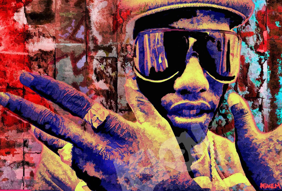 KOOL MOE DEE By ASKEM @A5KEM Art You Can Hear™ a5kem.com #artyoucanhear #hiphop