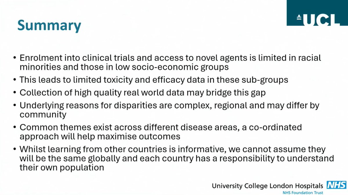 CONGRESS | #EBMT24 | @DrRakeshPopat @ucl presents on the issues of equity and access to clinical trials in #multiplemyeloma, discussing the factors leading to health disparities as well as the impact of these on outcomes. Dr Popat presents methods to improve diversity in clinical…