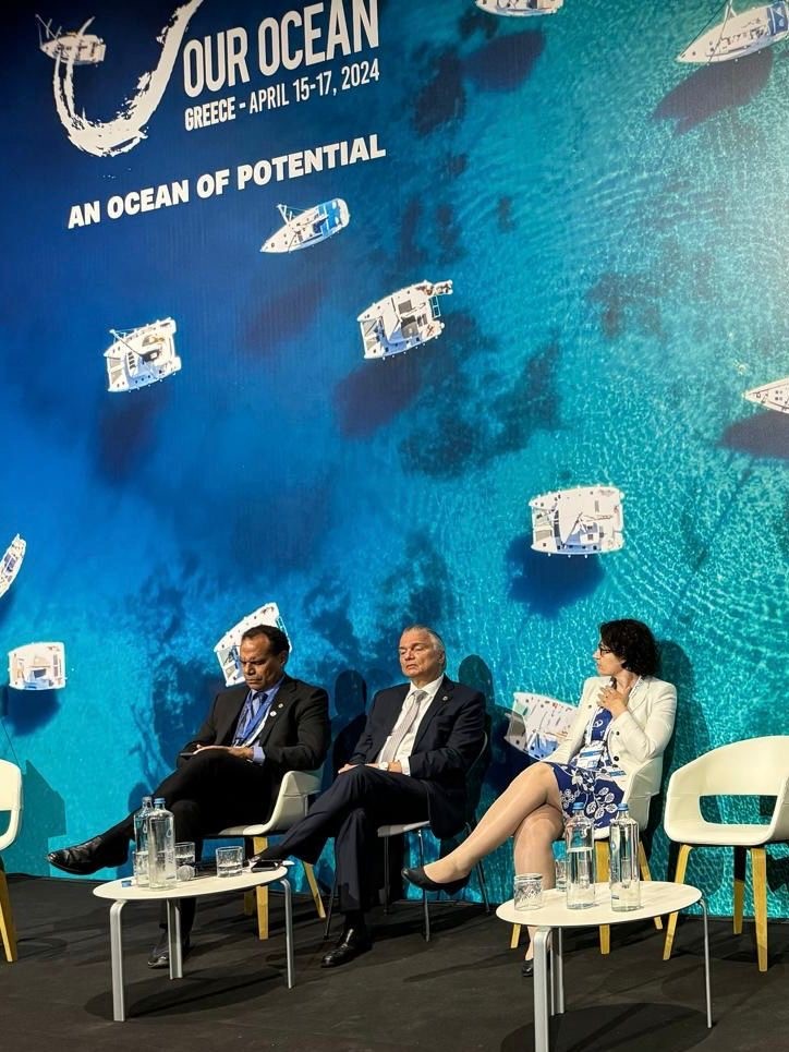 Great to be part of #OurOceanGreece! Thanks to the organisers for inviting 🇮🇪 to be part of today’s important side event on #deepseamining  @PalauGovernment @CRcancilleria @gouvernementFR @DeepSeaConserve @lucnOcean @SOAlliance @WWFLeadOceans