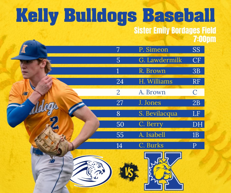 MKCHS_Athletics's tweet photo. It’s senior night for Kelly baseball as they take on Emery! Senior presentation will be at 6:40! Come support your boys! 

Go Dawgs! ⚾️ https://t.co/VPIWQdQdjn