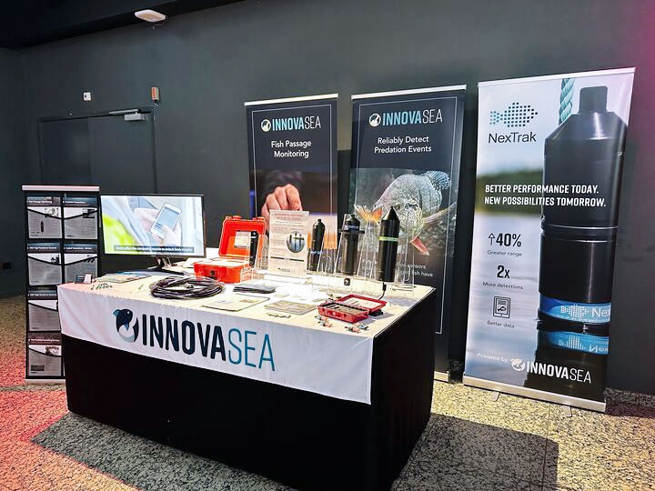 Innovasea's tweet photo. Join us at #FreeFlowConference in Groningen, The Netherlands, until April 17! Chat with Andre and Amy at our booth to learn how our acoustic telemetry solutions can be used for your next research project. https://t.co/TdqgKWQyCo