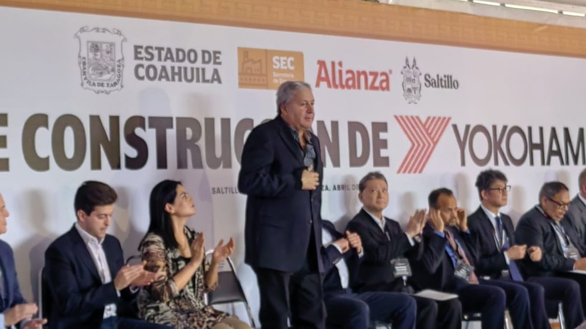 El día de ayer estuvimos presente en el inicio de la construcción de la planta Yokohama en #Derramadero #Saltillo 🙌

#CANACINTRA