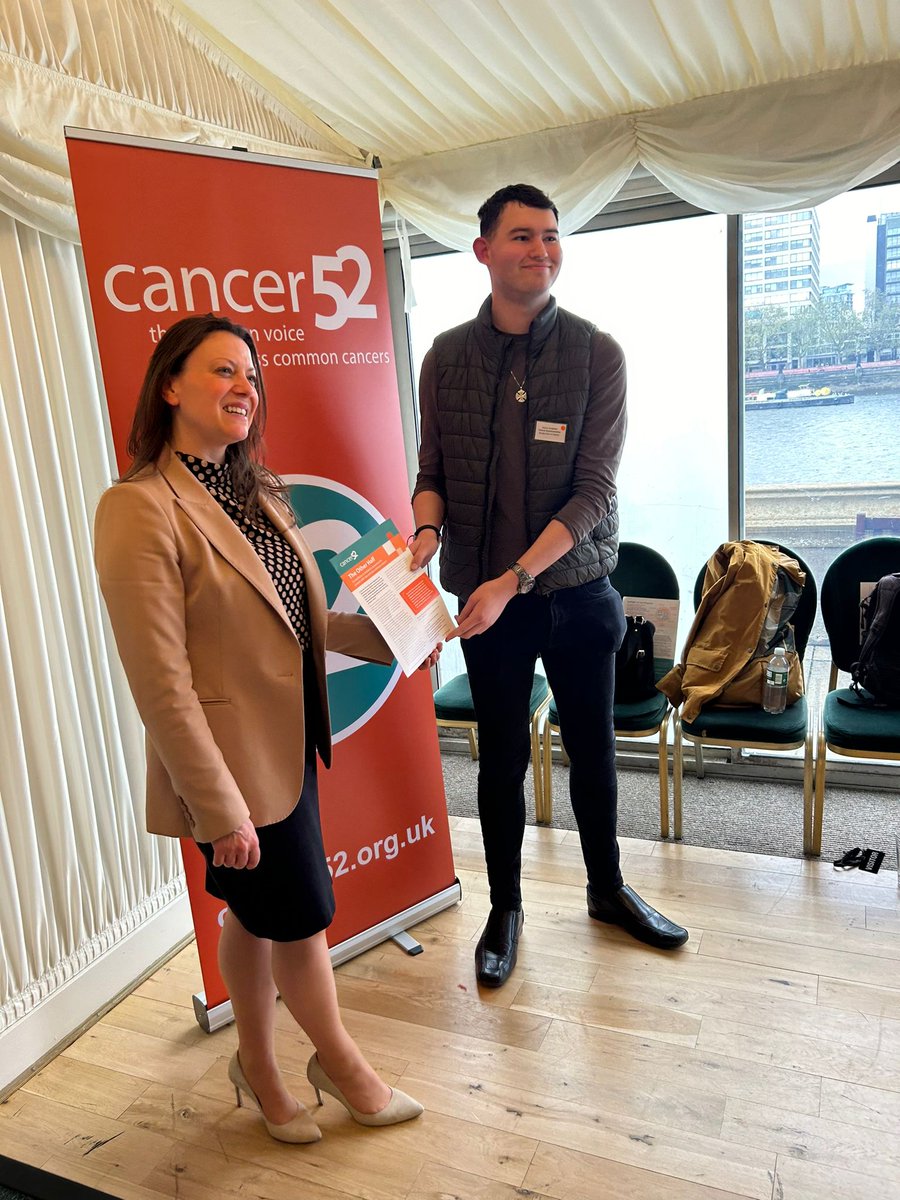 Quinn joined us in Parliament today to share his story and help launch @Cancer52org's manifesto for rare and common cancers. Thank you to @SarahGreenLD Quinn's local MP for meeting with him and hearing about his experience as a young person with cancer. #TYACAM