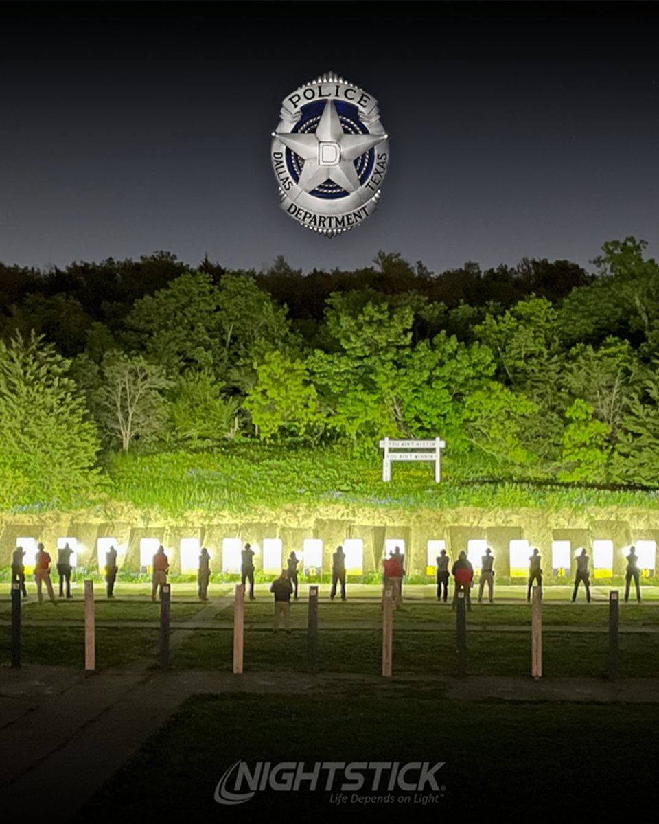 Lighting up the night with Dallas PD 🔦 #⁠nightsticklights #lifedependsonlight
