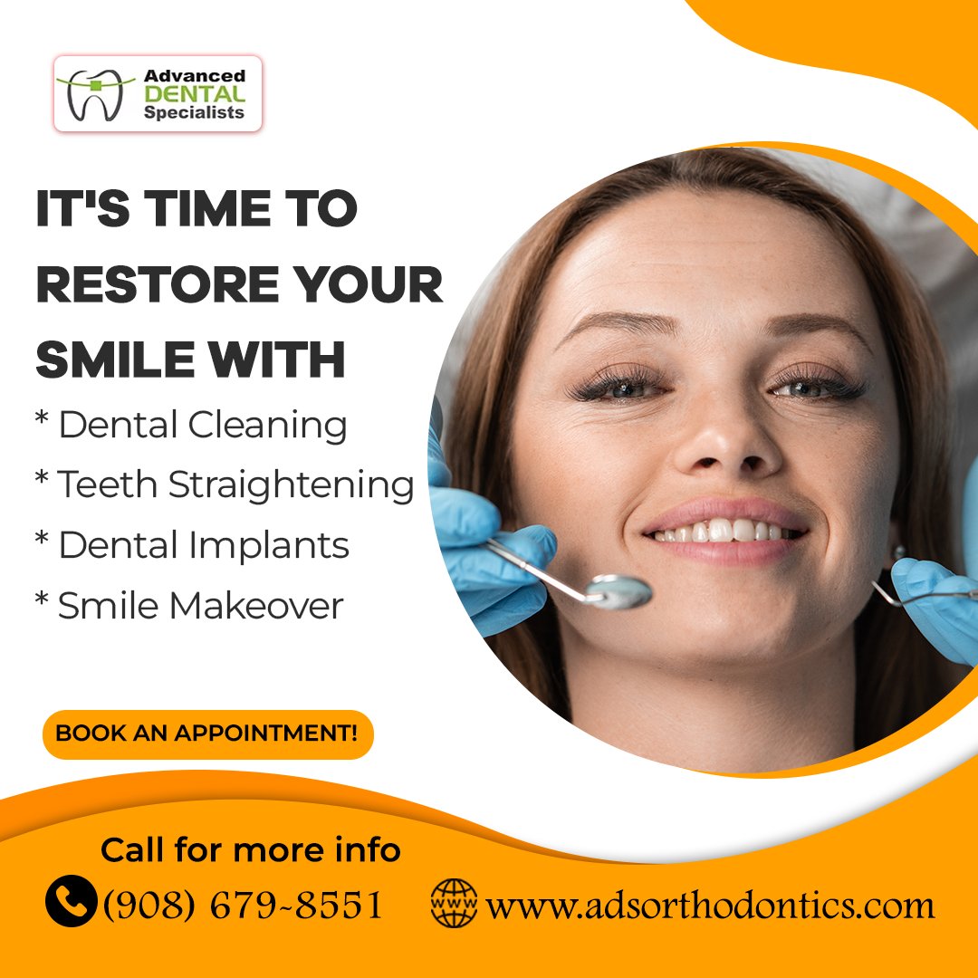 It's time to restore your smile with:
* Dental #Cleaning
* Teeth Straightening
* Dental #Implants
* Smile #Makeover
Let's work together to unleash the full potential of your smile!
Book your appointment today 🗓⁠
☎️ (908) 679-8551
💻adsorthodontics.com
#perfectsmile #smile