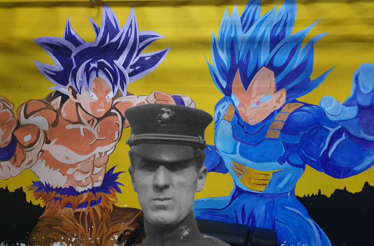 hurstcor's tweet photo. @lions_by After listening to the podcast, I began considering a simple addition of Smedley Butler to the mural at my gym. https://t.co/bYAoVrTjo9