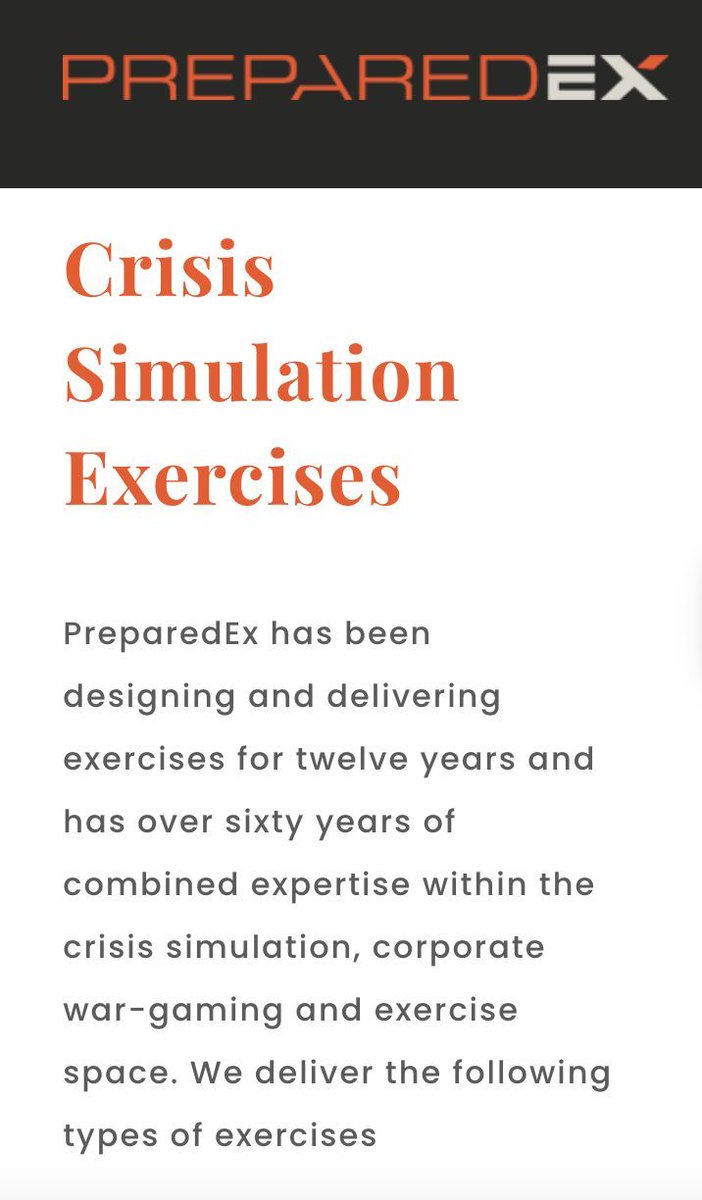 Tabletop Exercises that are designed, delivered and evaluated by the PreparedEx team.  Call us to discuss your organizations needs.   buff.ly/3jPOlnN
