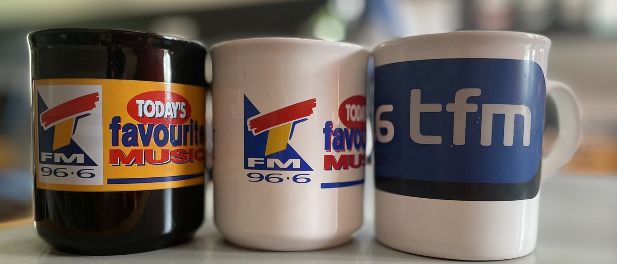 We can’t let today go without posting this tremendous @TFMradio trio #showusyourmugs - with thanks to @johnfostervoice