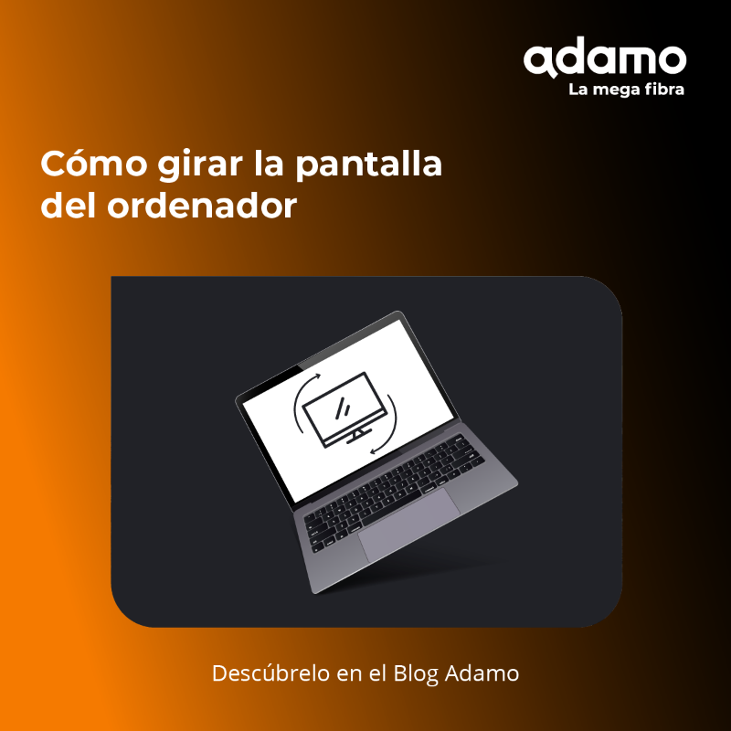 adamo_es's tweet photo. Hoy en el #BlogAdamo te mostramos cómo poder girar la pantalla del #ordenador 🖥. ¡Seguro que has estado moviendo el cuello más que la niña del exorcista por no saber cómo hacerlo!
Haz tu vida más sencilla conectando con la fibra 1.000Mb 😎. Llama ya al 📲 900 651 605.