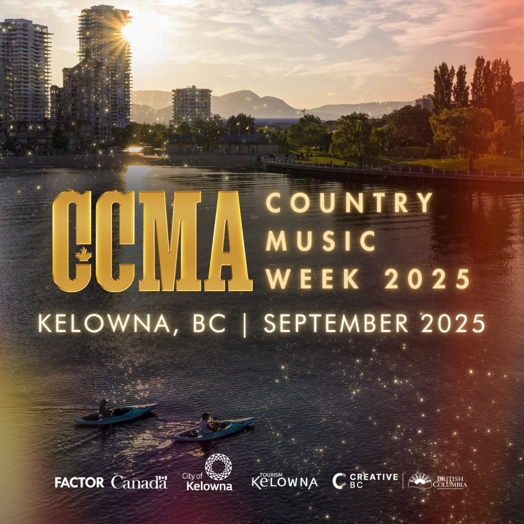 Country Music Week is coming to Kelowna, British Columbia, in September 2025 for the first time ever! 🤠 Don't miss out on this historic event - sign up for presale access now ➡️ ccma.org/kelowna-2025/ #CCMAs #2025CCMAs