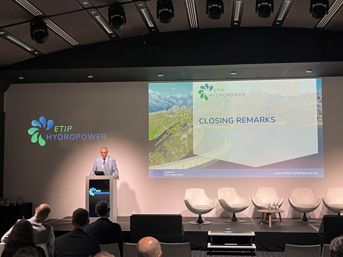 BRUSSELS HYDROPOWER DAY has just concluded with some final remarks from @euhydropower members and the GB Today we have proved that #hydropower is the forgotten giant of the #energytransition ⚡️💧 #HPD #HPD24
