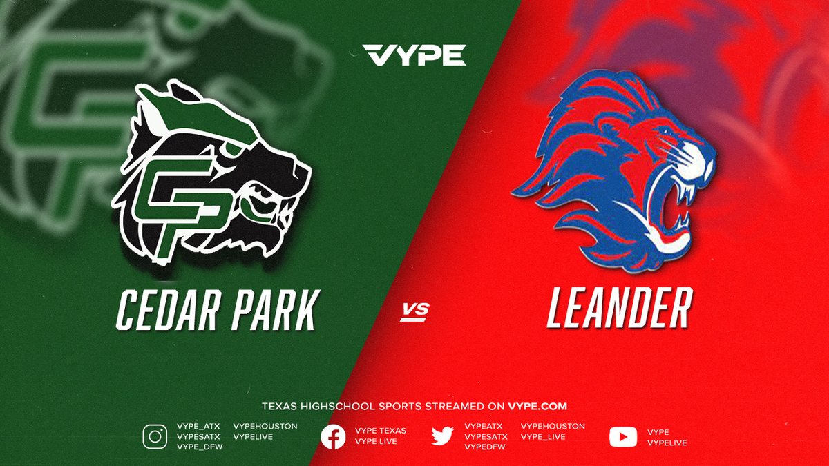 WATCH TONIGHT - Baseball: Cedar Park vs. Leander @vypeatx @CedarParkBaseb1 @CPHS_TWolves @LHSLionsBBall vype.com/7pm-baseball-c…