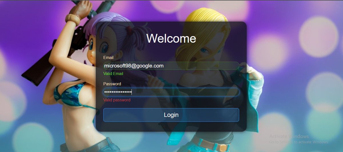 Loving the journey ⚔️ of learning HTML & CSS!   Just built a transparent login form with an auto-refreshing anime background.
What cool projects are you working on? #html5  #CSS #FrontEndDev  #anime #LearnInPublic